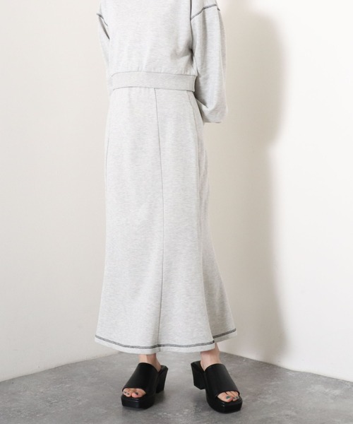archives(アルシーヴ)の「カラーMIXマーメイドスカート(スカート・レディース・ベージュ/グレー/ピンク/ブルー・MEDIUM)」の2枚目の写真