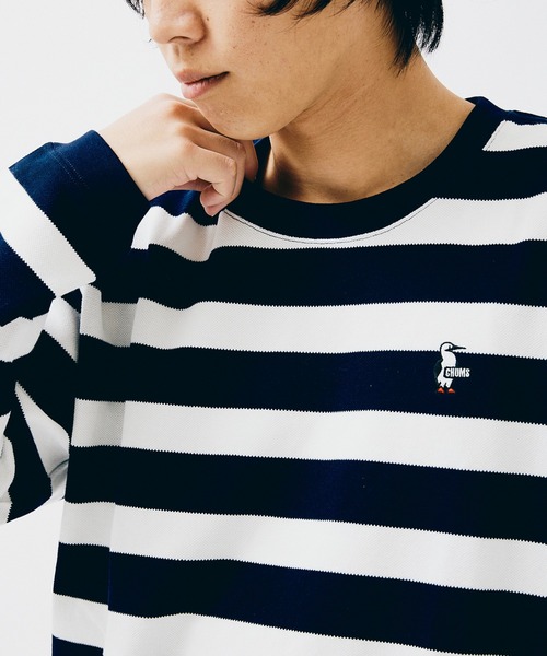 CHUMS（チャムス）の「”WEB限定”【CHUMS By JOURNAL STANDARD】別注 ブービー ピケ ロンT（Tシャツ/カットソー・メンズ・ホワイト/ブラック/ネイビー・M/L/XL）」の19枚目の写真