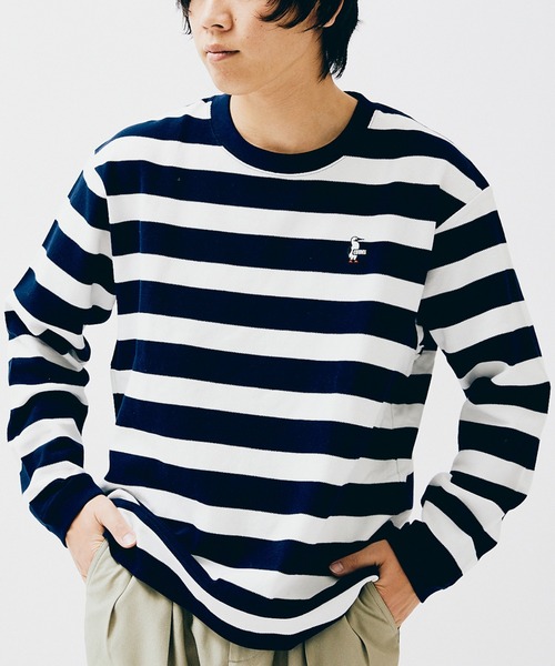 CHUMS（チャムス）の「”WEB限定”【CHUMS By JOURNAL STANDARD】別注 ブービー ピケ ロンT（Tシャツ/カットソー・メンズ・ホワイト/ブラック/ネイビー・M/L/XL）」の17枚目の写真