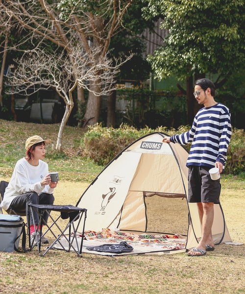 CHUMS（チャムス）の「”WEB限定”【CHUMS By JOURNAL STANDARD】別注 ブービー ピケ ロンT（Tシャツ/カットソー・メンズ・ホワイト/ブラック/ネイビー・M/L/XL）」の4枚目の写真