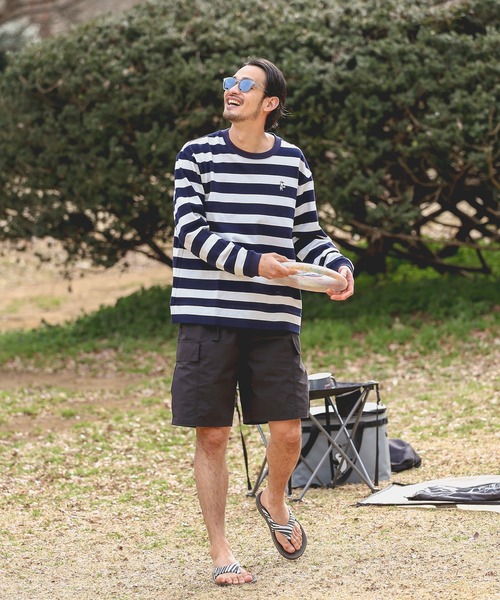 CHUMS（チャムス）の「”WEB限定”【CHUMS By JOURNAL STANDARD】別注 ブービー ピケ ロンT（Tシャツ/カットソー・メンズ・ホワイト/ブラック/ネイビー・M/L/XL）」の5枚目の写真