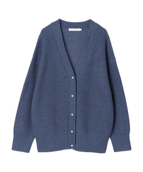 AMERICAN HOLIC(アメリカンホリック)の「パールボタン片畦ニットカーディガン(カーディガン/ボレロ・レディース・ピンク/ブルー・L/M)」の16枚目の写真