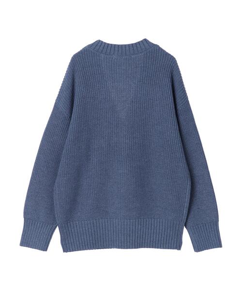 AMERICAN HOLIC(アメリカンホリック)の「パールボタン片畦ニットカーディガン(カーディガン/ボレロ・レディース・ピンク/ブルー・L/M)」の15枚目の写真