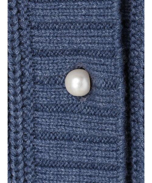 AMERICAN HOLIC(アメリカンホリック)の「パールボタン片畦ニットカーディガン(カーディガン/ボレロ・レディース・ピンク/ブルー・L/M)」の10枚目の写真