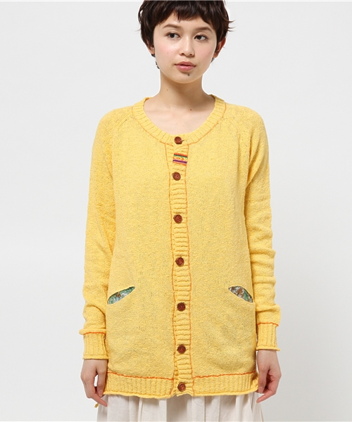 チチカカ（チチカカ）の「スラブチロリー　ロングカーディガン　　　　（カーディガン/ボレロ・レディース・イエロー/グリーン/グレー/ブラック・MEDIUM/LARGE）」の13枚目の写真