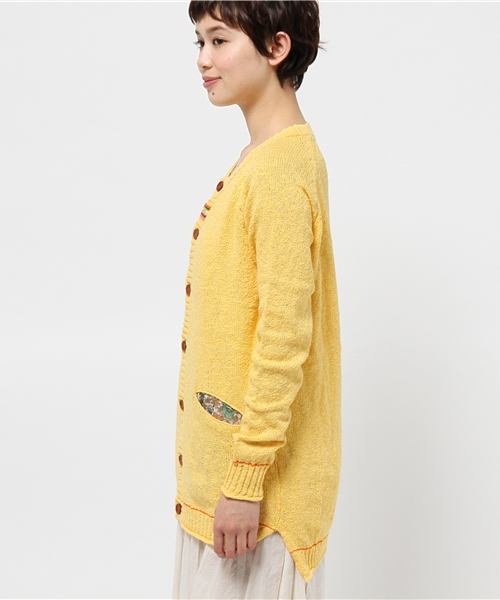 チチカカ（チチカカ）の「スラブチロリー　ロングカーディガン　　　　（カーディガン/ボレロ・レディース・イエロー/グリーン/グレー/ブラック・MEDIUM/LARGE）」の14枚目の写真