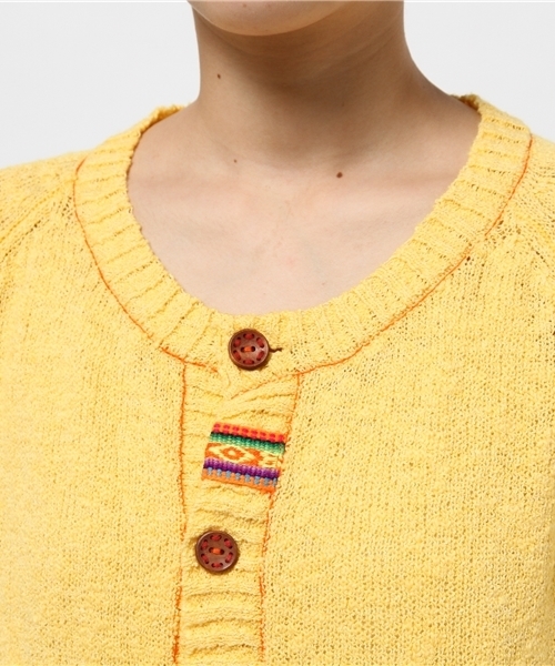 チチカカ（チチカカ）の「スラブチロリー　ロングカーディガン　　　　（カーディガン/ボレロ・レディース・イエロー/グリーン/グレー/ブラック・MEDIUM/LARGE）」の17枚目の写真