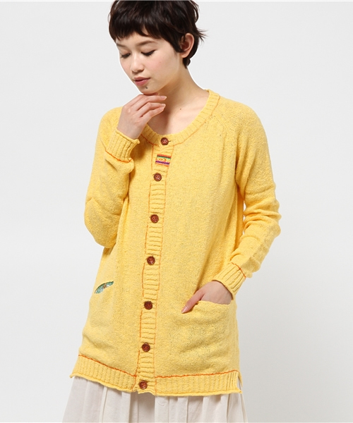 チチカカ（チチカカ）の「スラブチロリー　ロングカーディガン　　　　（カーディガン/ボレロ・レディース・イエロー/グリーン/グレー/ブラック・MEDIUM/LARGE）」の11枚目の写真