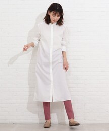 SHOO・LA・RUE | バンドカラー前開きシャツワンピース(ワンピース)