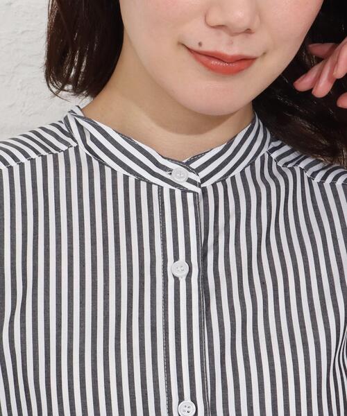 SHOO・LA・RUE(シューラルー)の「◆バンドカラー前開きシャツワンピース(ワンピース・レディース・ホワイト系/ブラック系2・02/03/04)」の19枚目の写真