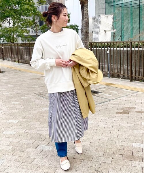 SHOO・LA・RUE(シューラルー)の「◆バンドカラー前開きシャツワンピース(ワンピース・レディース・ホワイト系/ブラック系2・02/03/04)」の20枚目の写真