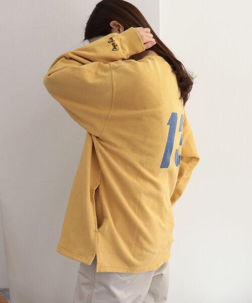 FREDY&GLOSTER（フレディアンドグロスター）の「【Collegiate Pacific/カレッジエイトパシフィック】Sweatshirts Cardigan スウェット カーディガン（スウェット・レディース・ライトグレー/イエロー/キナリ・MEDIUM）」の7枚目の写真