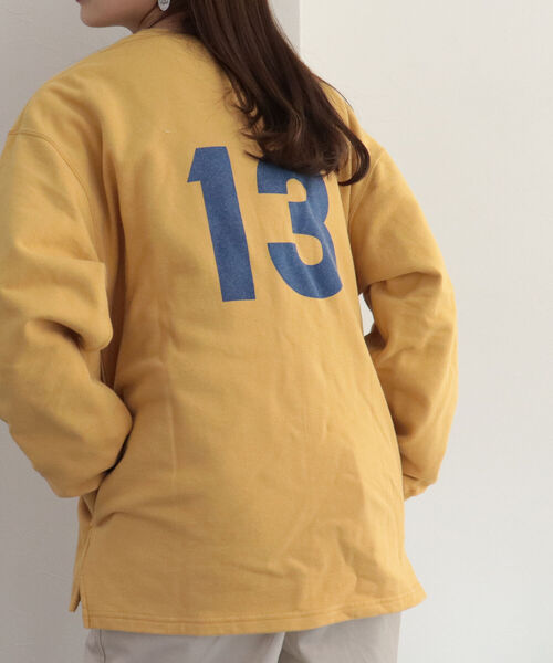 FREDY&GLOSTER（フレディアンドグロスター）の「【Collegiate Pacific/カレッジエイトパシフィック】Sweatshirts Cardigan スウェット カーディガン（スウェット・レディース・ライトグレー/イエロー/キナリ・MEDIUM）」の9枚目の写真