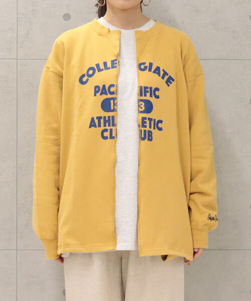 FREDY&GLOSTER（フレディアンドグロスター）の「【Collegiate Pacific/カレッジエイトパシフィック】Sweatshirts Cardigan スウェット カーディガン（スウェット・レディース・ライトグレー/イエロー/キナリ・MEDIUM）」の20枚目の写真