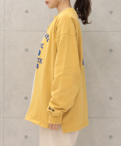 FREDY&GLOSTER（フレディアンドグロスター）の「【Collegiate Pacific/カレッジエイトパシフィック】Sweatshirts Cardigan スウェット カーディガン（スウェット・レディース・ライトグレー/イエロー/キナリ・MEDIUM）」の21枚目の写真