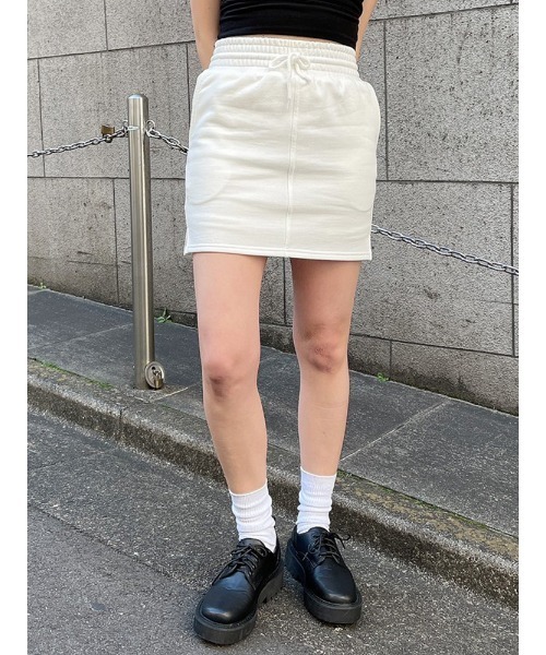 ENVYM（アンビー）の「ＨＷスエットスカート（スカート・レディース・ブラック/ホワイト/グレー・FREE）」の13枚目の写真