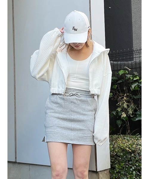 ENVYM（アンビー）の「ＨＷスエットスカート（スカート・レディース・ブラック/ホワイト/グレー・FREE）」の17枚目の写真