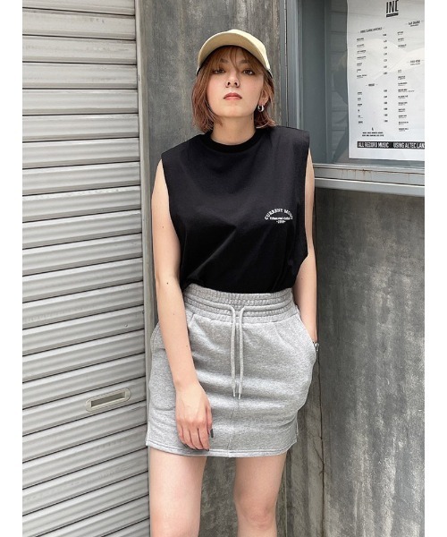 ENVYM（アンビー）の「ＨＷスエットスカート（スカート・レディース・ブラック/ホワイト/グレー・FREE）」の20枚目の写真