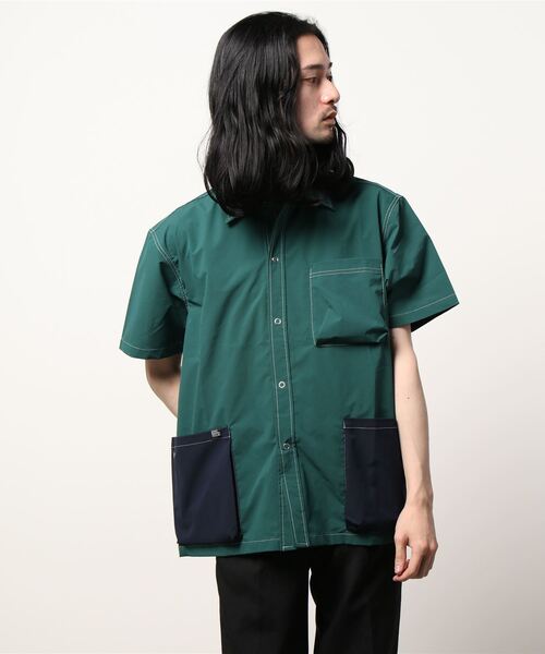 KRIFF MAYER（クリフメイヤー）の「クリーネスキャンプ半袖シャツ（シャツ/ブラウス・メンズ・グレー/グリーン/カラフル/チャコール・SMALL/MEDIUM/LARGE/X-LARGE）」の3枚目の写真