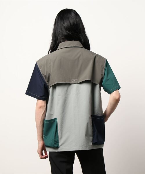 KRIFF MAYER（クリフメイヤー）の「クリーネスキャンプ半袖シャツ（シャツ/ブラウス・メンズ・グレー/グリーン/カラフル/チャコール・SMALL/MEDIUM/LARGE/X-LARGE）」の6枚目の写真