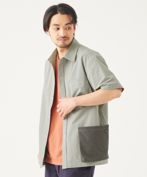 KRIFF MAYER（クリフメイヤー）の「クリーネスキャンプ半袖シャツ（シャツ/ブラウス・メンズ・グレー/グリーン/カラフル/チャコール・SMALL/MEDIUM/LARGE/X-LARGE）」の2枚目の写真