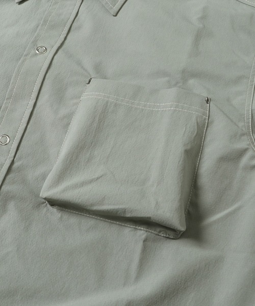 KRIFF MAYER（クリフメイヤー）の「クリーネスキャンプ半袖シャツ（シャツ/ブラウス・メンズ・グレー/グリーン/カラフル/チャコール・SMALL/MEDIUM/LARGE/X-LARGE）」の13枚目の写真
