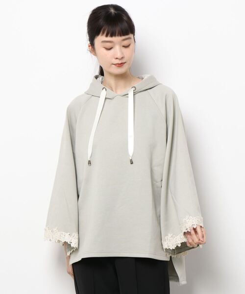 axes femme ポンチョ アウター 白 アイボリー axes femme（アクシーズファム）の「裏ボアニットポンチョ