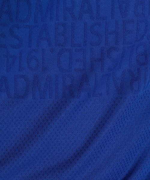 NICOLE CLUB FOR MEN（ニコルクラブフォーメン）の「Ａｄｍｉｒａｌ別注ロゴボ－ダ－ジャカ－ドモックネックシャツ（Tシャツ/カットソー・メンズ・ホワイト/ブラック/ネイビー/ロイヤルブルー・MEDIUM/LARGE/X-LARGE/XX-LARGE）」の7枚目の写真