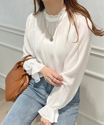 apres jour | ハイネックフリルブラウス【ZOZOTOWN限定アイテム】(シャツ/ブラウス)