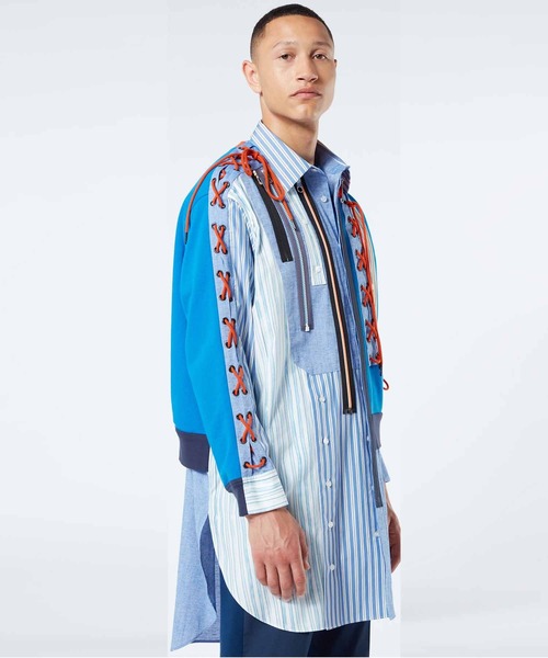 VIKTOR&ROLF(ヴィクター&ロルフ)の「VIKTOR&ROLF(ヴィクター&ロルフ)レースアップクレイジーシャツ(シャツ/ブラウス・メンズ・ブルー・46/48)」の21枚目の写真