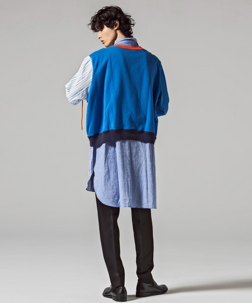 VIKTOR&ROLF(ヴィクター&ロルフ)の「VIKTOR&ROLF(ヴィクター&ロルフ)レースアップクレイジーシャツ(シャツ/ブラウス・メンズ・ブルー・46/48)」の18枚目の写真