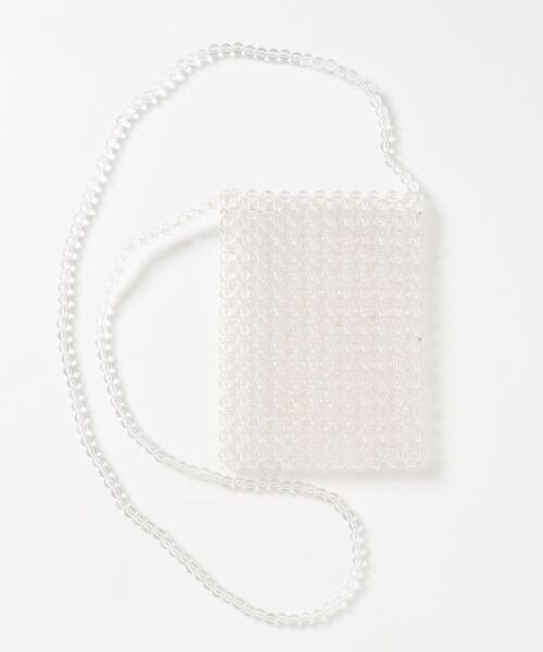 Me%（ミィパーセント）の「ビーズスクエアポシェット（ショルダーバッグ・レディース・ダークブラウン/その他/グリーン系その他・FREE）」の5枚目の写真