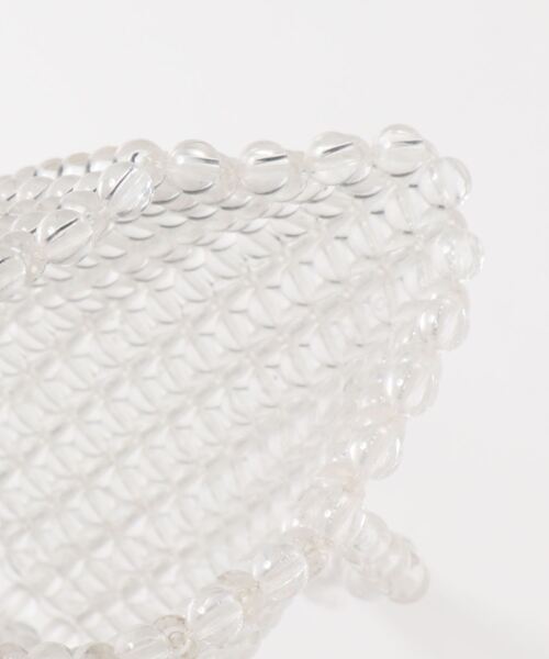 Me%（ミィパーセント）の「ビーズスクエアポシェット（ショルダーバッグ・レディース・ダークブラウン/その他/グリーン系その他・FREE）」の4枚目の写真