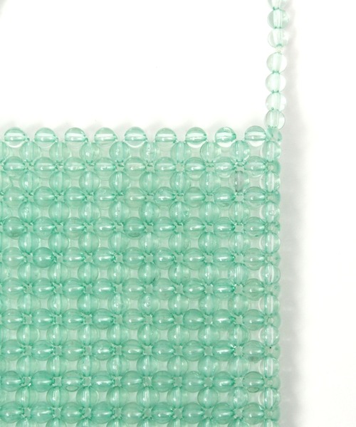 Me%（ミィパーセント）の「ビーズスクエアポシェット（ショルダーバッグ・レディース・ダークブラウン/その他/グリーン系その他・FREE）」の18枚目の写真