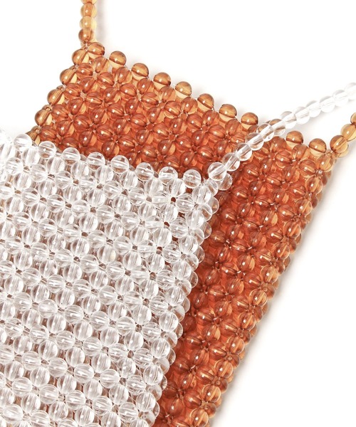 Me%（ミィパーセント）の「ビーズスクエアポシェット（ショルダーバッグ・レディース・ダークブラウン/その他/グリーン系その他・FREE）」の14枚目の写真