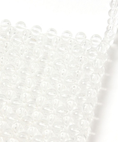 Me%（ミィパーセント）の「ビーズスクエアポシェット（ショルダーバッグ・レディース・ダークブラウン/その他/グリーン系その他・FREE）」の13枚目の写真