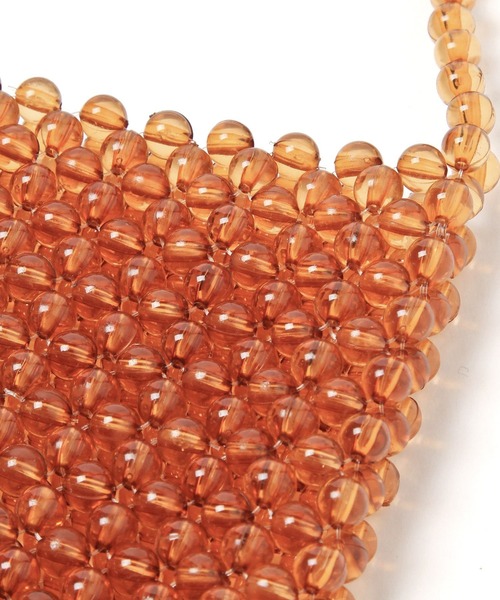 Me%（ミィパーセント）の「ビーズスクエアポシェット（ショルダーバッグ・レディース・ダークブラウン/その他/グリーン系その他・FREE）」の12枚目の写真