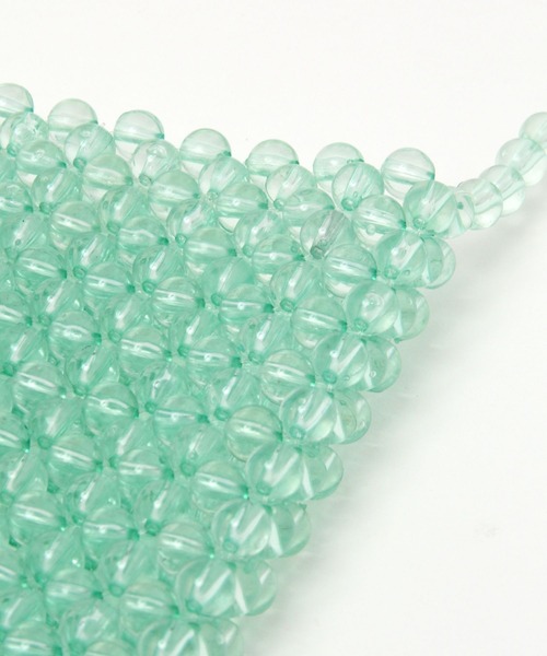 Me%（ミィパーセント）の「ビーズスクエアポシェット（ショルダーバッグ・レディース・ダークブラウン/その他/グリーン系その他・FREE）」の11枚目の写真