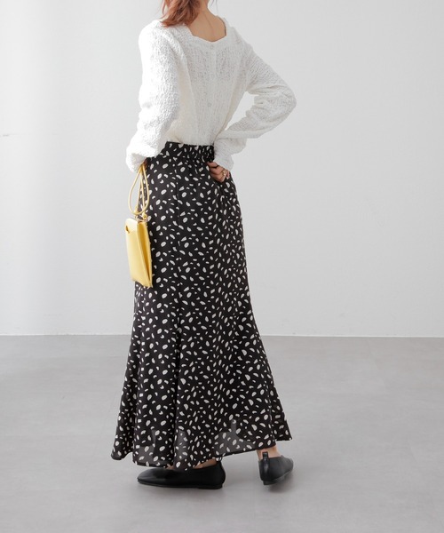 COLONY 2139（コロニートゥーワンスリーナイン）の「シャーリング2WAY長袖トップス（シャツ/ブラウス・レディース・ブラック/オフホワイト/イエロー・FREE）」の8枚目の写真