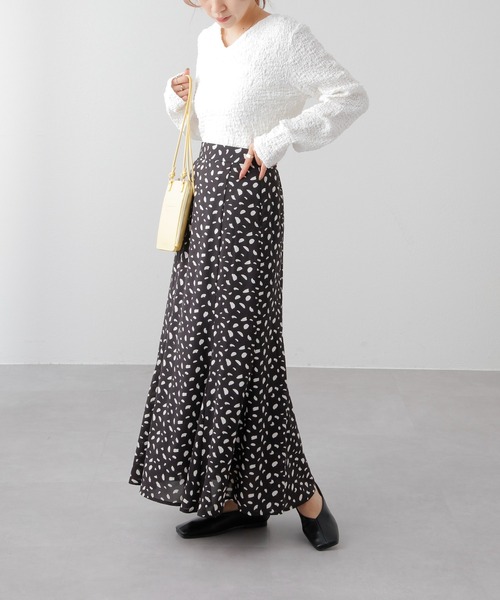 COLONY 2139（コロニートゥーワンスリーナイン）の「シャーリング2WAY長袖トップス（シャツ/ブラウス・レディース・ブラック/オフホワイト/イエロー・FREE）」の7枚目の写真