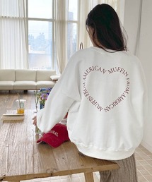 Dalfwin | 【裏起毛アリ・ナシから選べる】再販決定 2023SS 春 スウェット/パーカー フーディー 韓国スウェット ハートロゴトレーナー オーバーサイズ ビックサイズ レディース(スウェット)