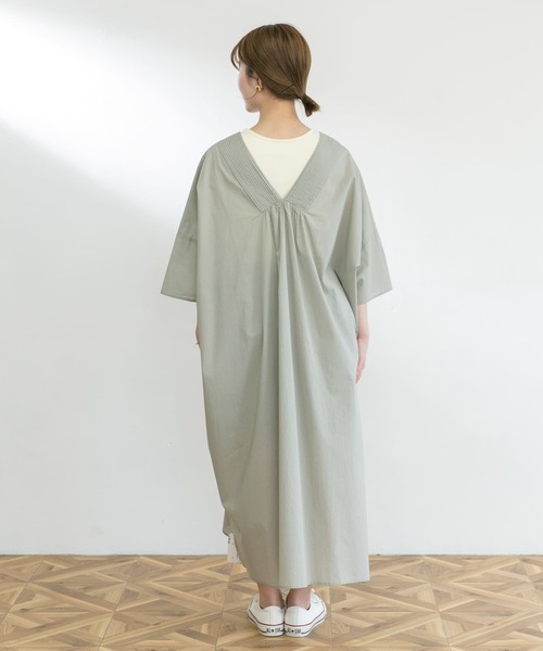 UR Lab.（アーバンリサーチラボ）の「カフタンワンピース（ワンピース・レディース・ブラック/オフホワイト/グリーン系その他・FREE）」の18枚目の写真