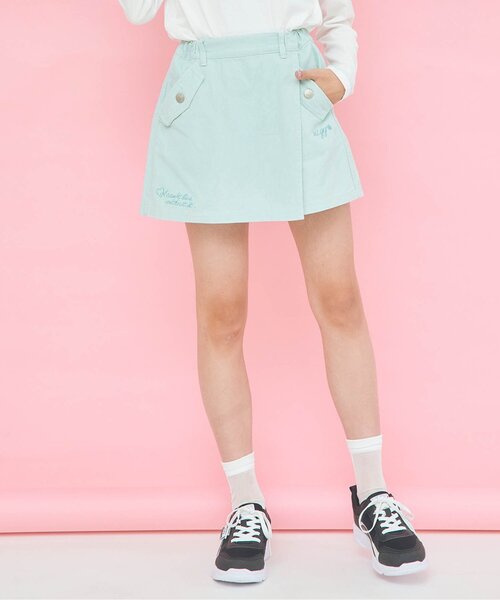 algy（アルジー）の「カラーラップキュロット（その他パンツ・キッズ・ミント/サックスブルー/ラベンダー・X-SMALL/SMALL/XX-SMALL/MEDIUM/XXX-SMALL）」の2枚目の写真