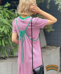 HELLO.SANFRANCISCO | 【新色追加】【HELLO.SANFRANCISCO/ハローサンフランシスコ】 Tee付きボーダーキャミワンピース(ワンピース)