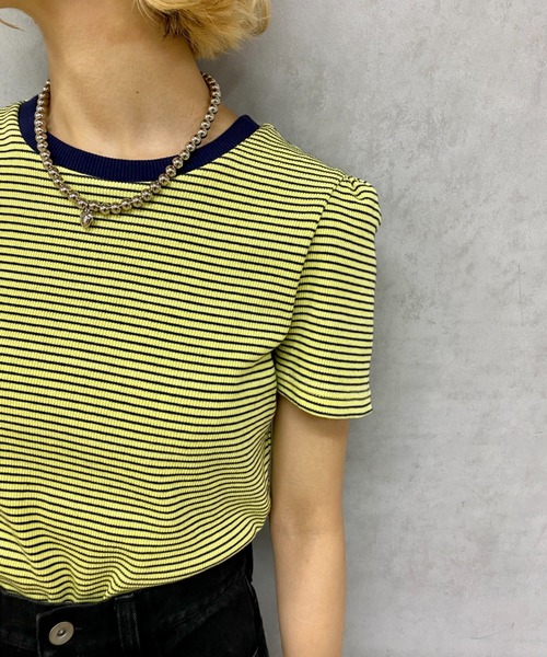 HELLO.SANFRANCISCO(ハローサンフランシスコ)の「【HELLO.SANFRANCISCO/ハローサンフランシスコ】 Tee付きボーダーキャミワンピース(ワンピース・レディース・イエロー/オレンジ/ブルー/ピンク/レモンイエロー/グリーン/サーモンピンク・FREE)」の20枚目の写真