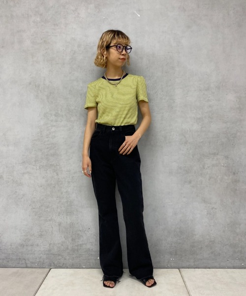 HELLO.SANFRANCISCO(ハローサンフランシスコ)の「【HELLO.SANFRANCISCO/ハローサンフランシスコ】 Tee付きボーダーキャミワンピース(ワンピース・レディース・イエロー/オレンジ/ブルー/ピンク/レモンイエロー/グリーン/サーモンピンク・FREE)」の22枚目の写真