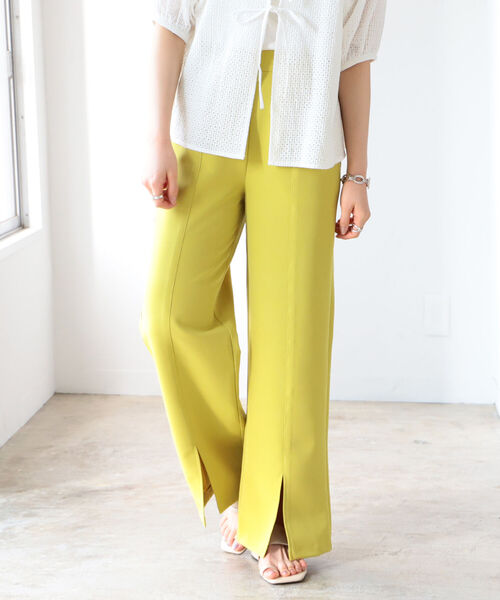 BeAMS DOT(ビームスドット)の「【WEB限定】BeAMS DOT / スリット ワイド パンツ(その他パンツ・レディース・ブラック/イエロー/レッド系その他7・FREE)」の21枚目の写真