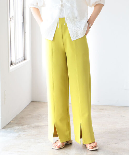 BeAMS DOT(ビームスドット)の「【WEB限定】BeAMS DOT / スリット ワイド パンツ(その他パンツ・レディース・ブラック/イエロー/レッド系その他7・FREE)」の9枚目の写真
