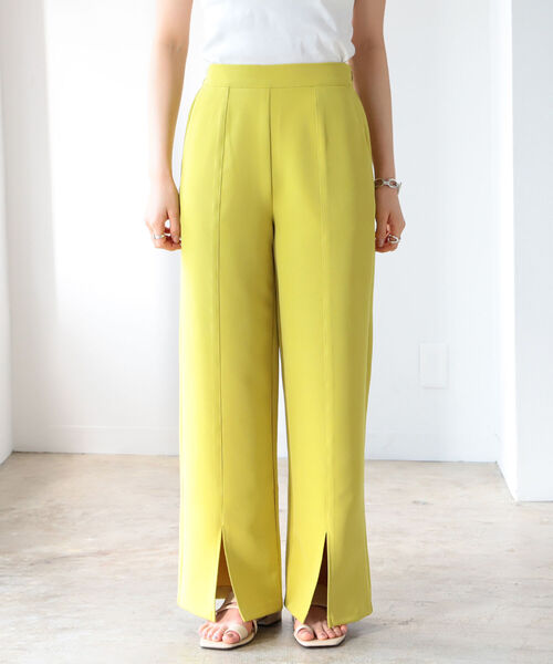 BeAMS DOT(ビームスドット)の「【WEB限定】BeAMS DOT / スリット ワイド パンツ(その他パンツ・レディース・ブラック/イエロー/レッド系その他7・FREE)」の13枚目の写真