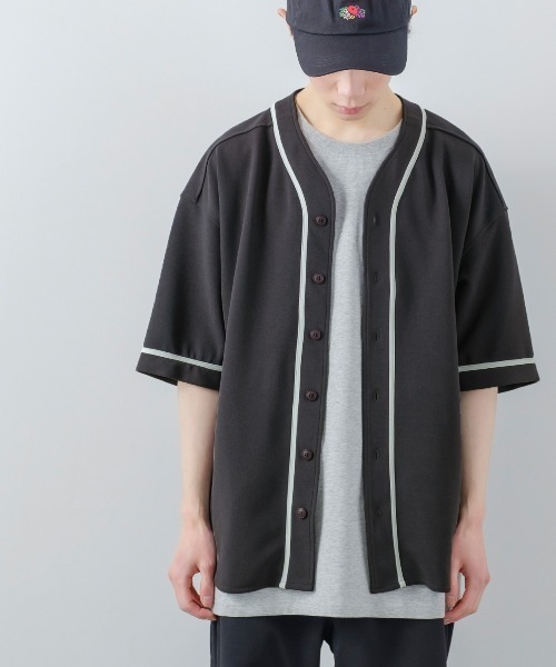 improves（インプローブス）の「アムンゼン オーバーサイズ ベースボールシャツ（シャツ/ブラウス・メンズ・チャコール/ブルーグレー/オフホワイト/グリーン・LARGE/MEDIUM）」の17枚目の写真